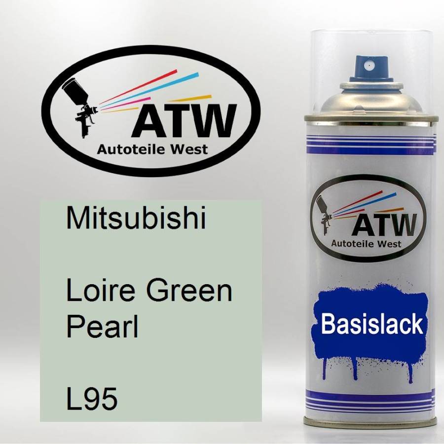Mitsubishi, Loire Green Pearl, L95: 400ml Sprühdose, von ATW Autoteile West.